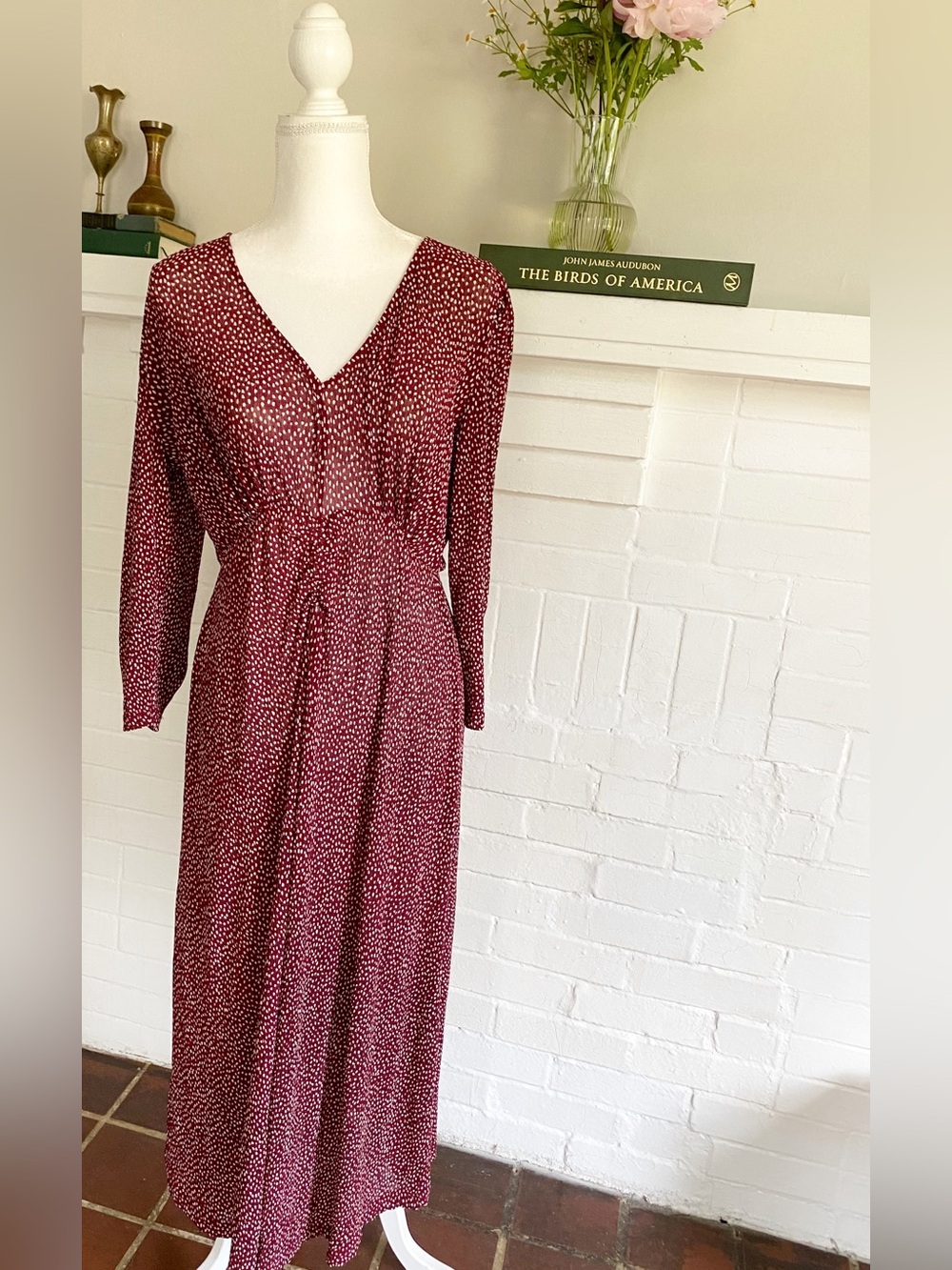 Maxi Flowey Polka Dot Dress